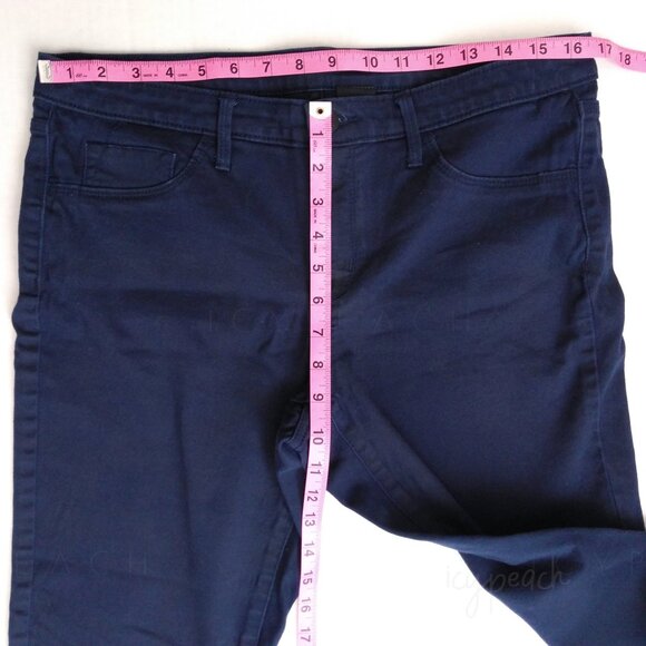 Mossimo Skinny Jeans Size 12 Dark Navy Denim Stretchy Classic Preppy Equestrian - Picture 7 of 13
